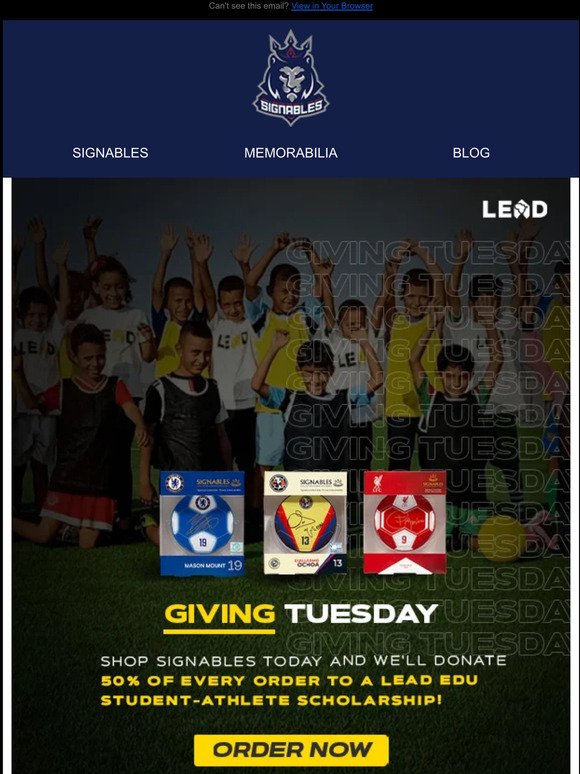 It’s #GivingTuesday! Support LEAD Edu ⚽