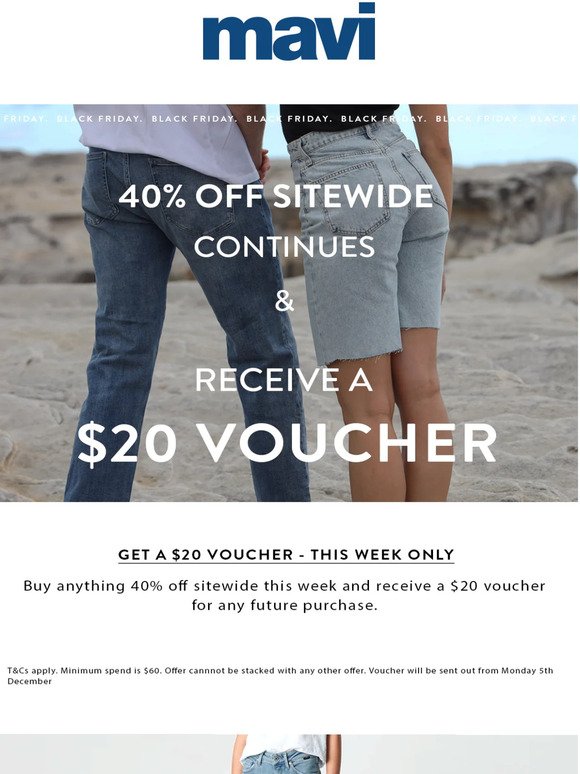 $20 voucher with every order this week!