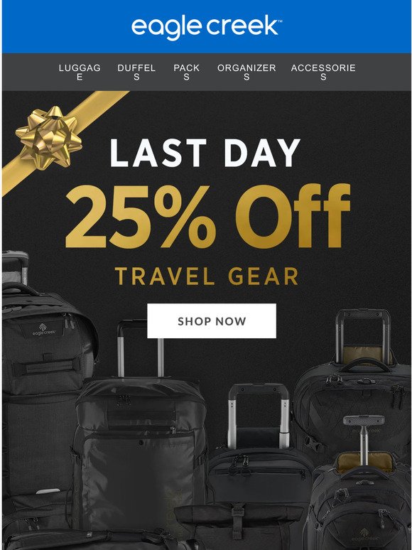 LAST DAY, 25% Off ​