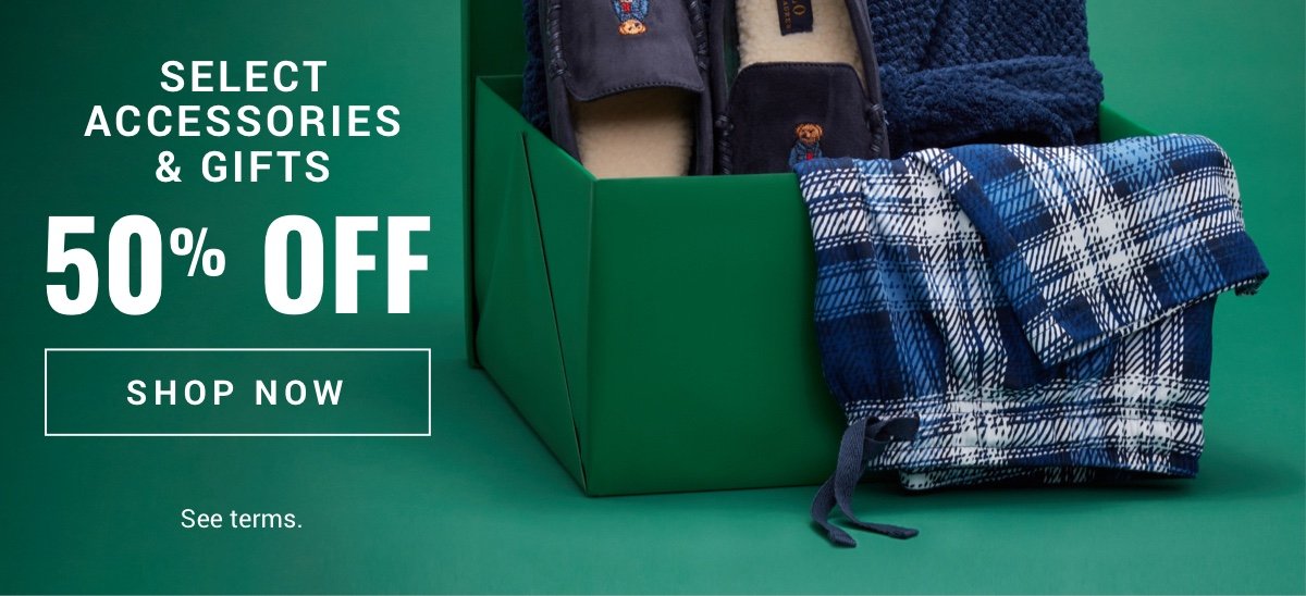 Select Accessories 50 Percent Off