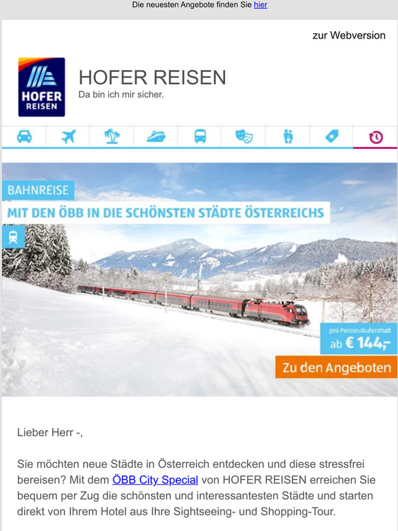 HoferReisen Die neuen Angebote sind da! Milled