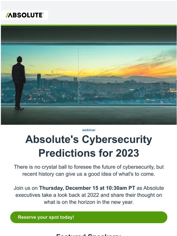 Absolute's Cybersecurity Predictions for 2023