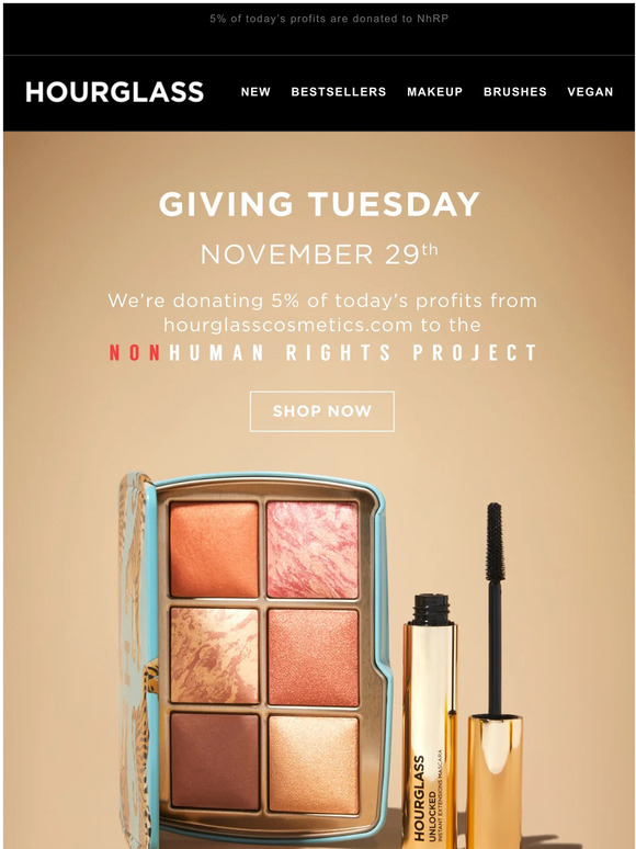 Hourglass Cosmetics Celebrate Giving Tuesday Milled
