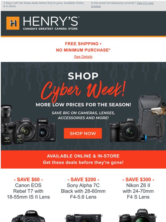 Cyber Week Sale Ends Soon