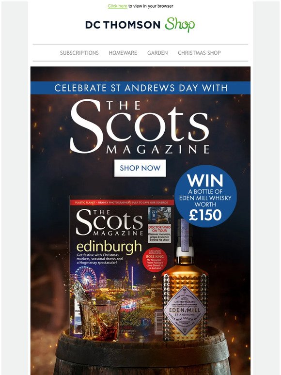 Celebrate St Andrews Day with The Scots Magazine