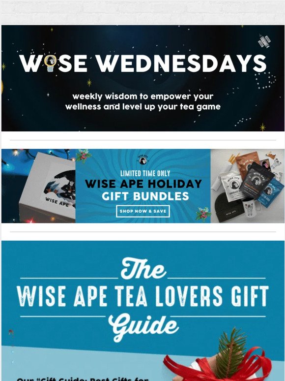🎁 The Wise Ape Tea Lovers' Gift Guide 2022! 🎁