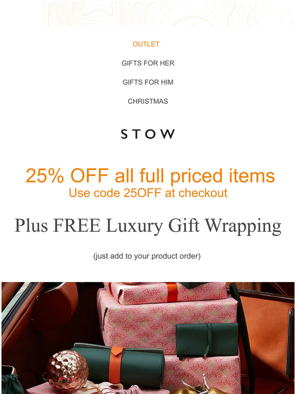 25% OFF & NEW OUTLET