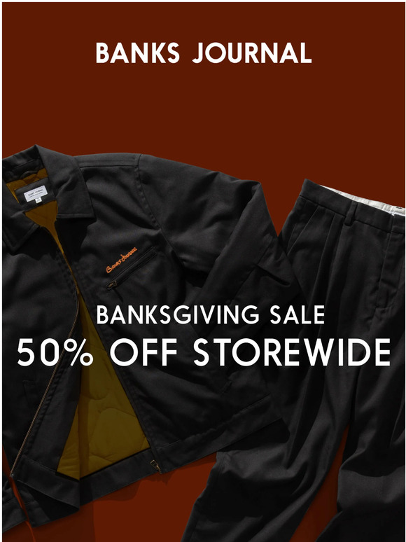 Final Hours ⏳ 50% Off Banksgiving Sale!