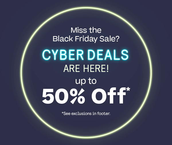 Up to 50% Off Cyber Deals