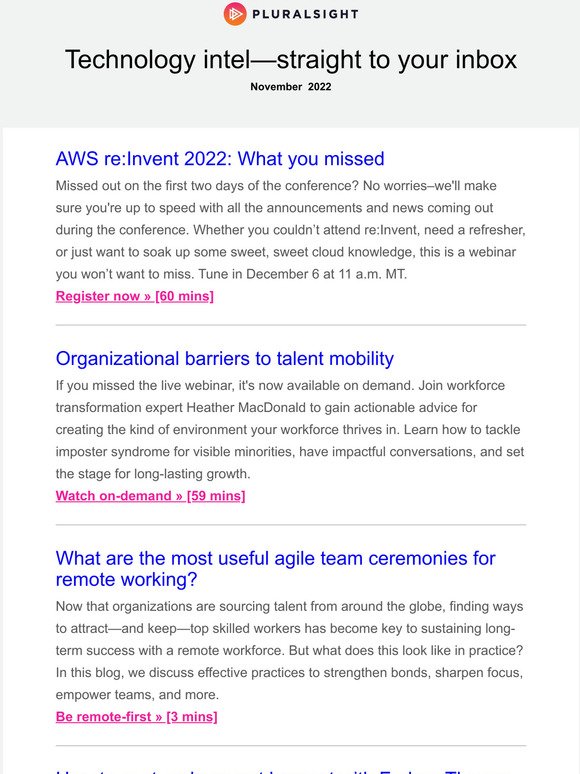 AWS re:Invent, burnout, and talent mobility >>