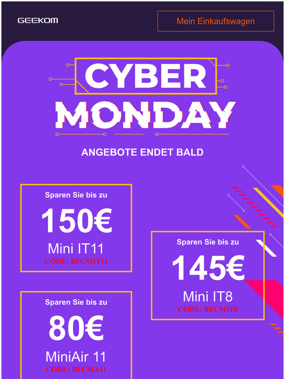 Letzte Stunden für den Black Friday & Cyber Monday Sale!