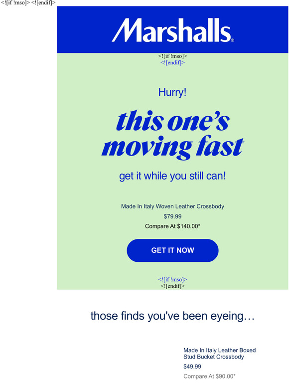Marshalls That find? It's almost gone... Milled