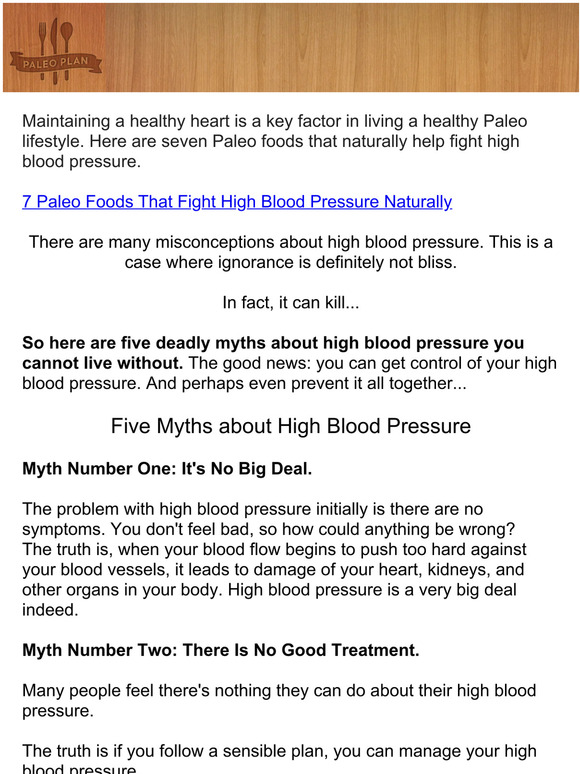PaleoPlan BEST 7 foods to fight high blood pressure Milled