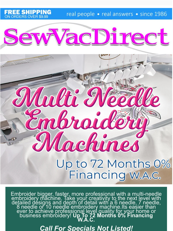 Embroider More, Bigger, Faster
