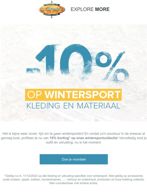 Nu -10% op onze wintersportcollectie