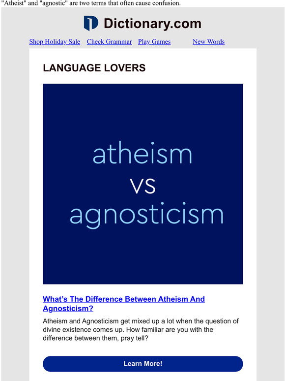 Atheism Vs. Agnosticism Is There A Difference? Milled