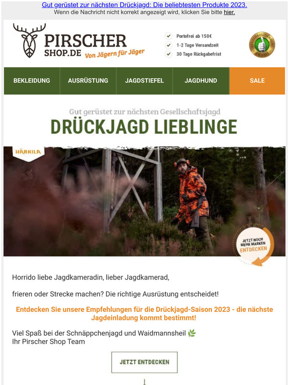 Drückjagd 2023 | Neuheiten & Bestseller