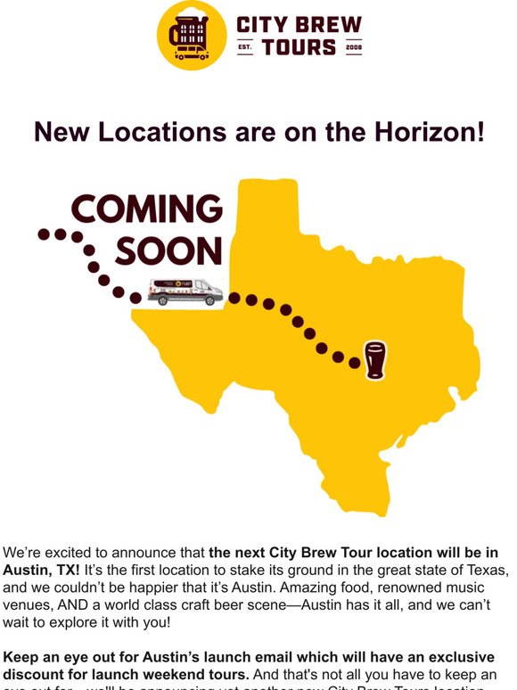 Where is City Brew Tours Headed Next?
