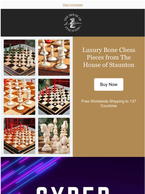 House Of Staunton Our Featured Chess Set of the Week The Bohemian II Series Chess Pieces 4.0