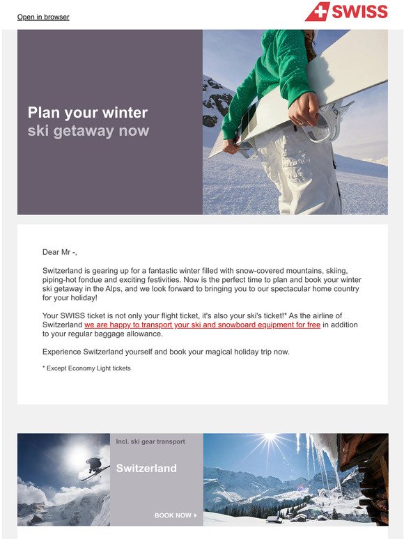 Plan your winter ski getaway now