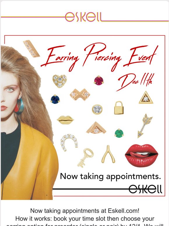 Piercing Event at Eskell! 12/11