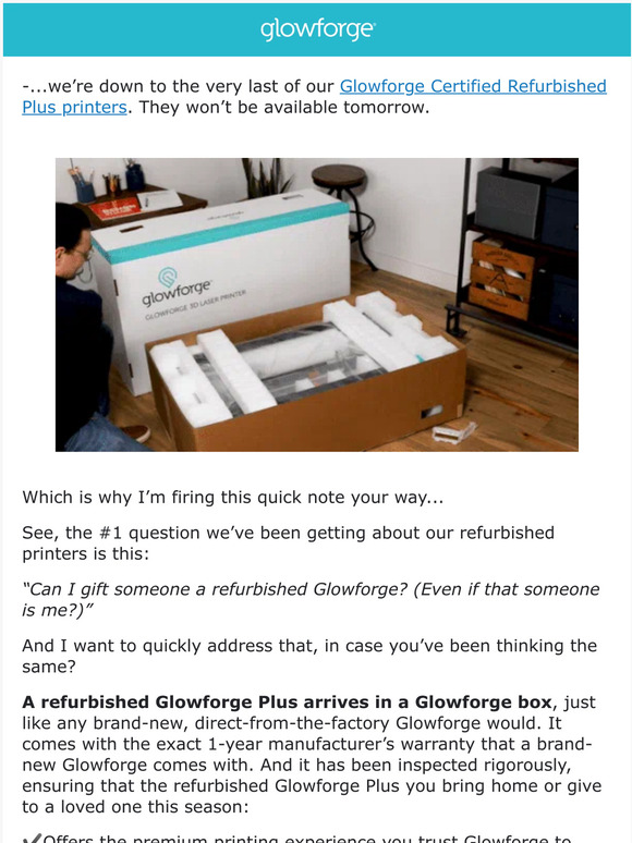 Unboxing a refurbished Milled