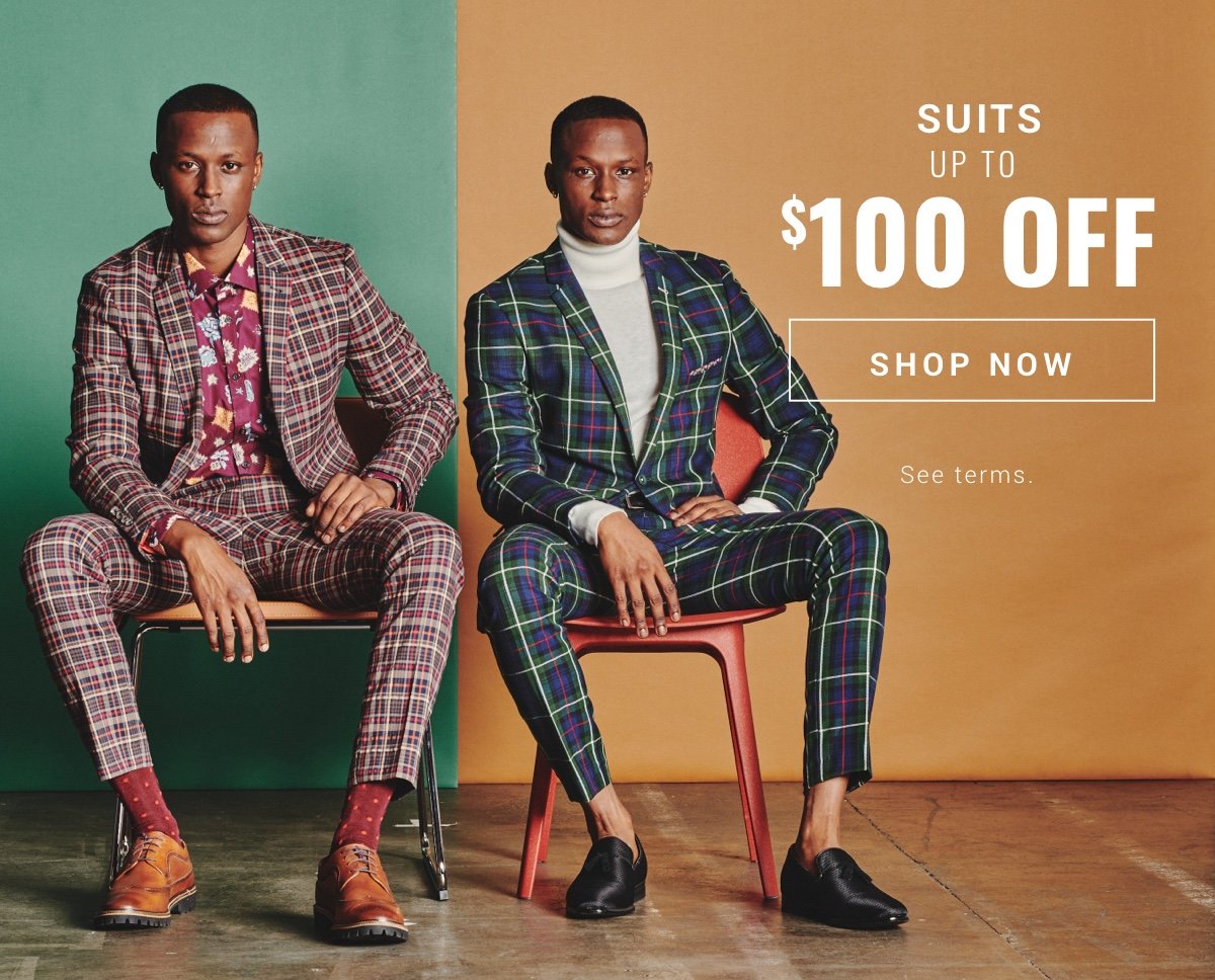 Suits Up to 100 Off