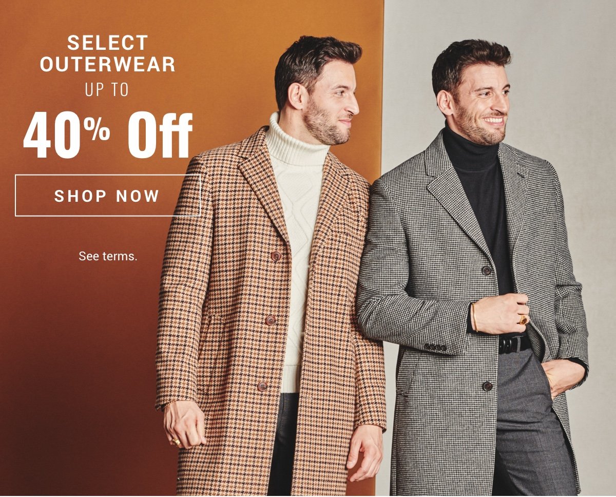 Outerwear Up To 40 Percent Off