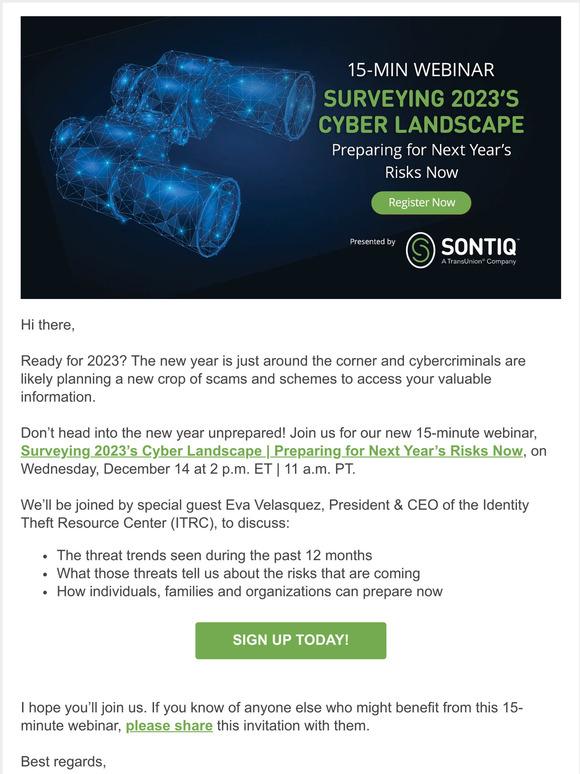 You’re Invited! Cyber Threats Expected in 2023
