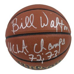 Bill Walton Autographed Signed Wilson NCAA Basketball - Hall of Fame 93 Inscription- JSA Authentic
