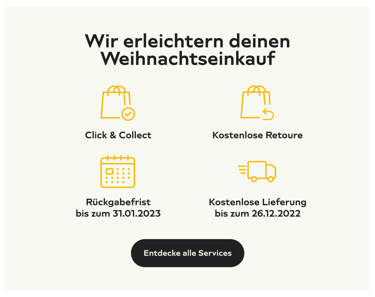 Wir erleichtern deinen Weihnachtseinkauf