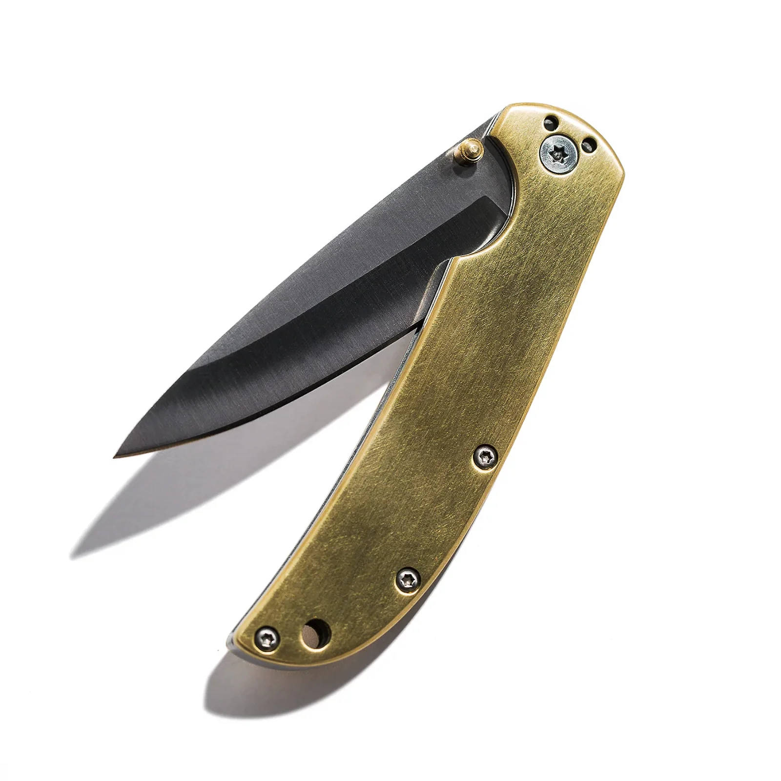 Image of The Drop Point Knife in Brass