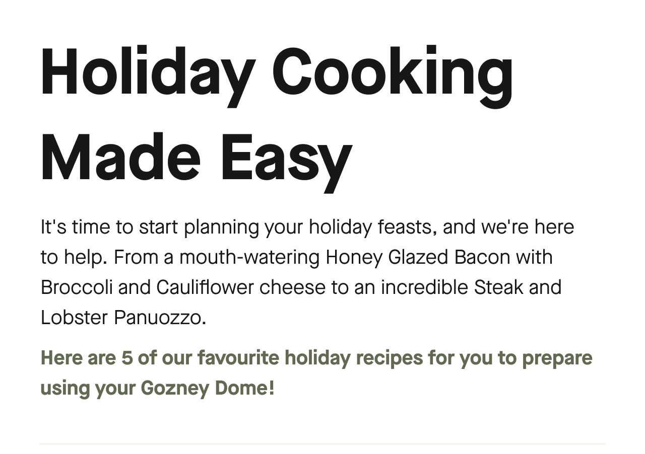Holiday Cooking Made Easy