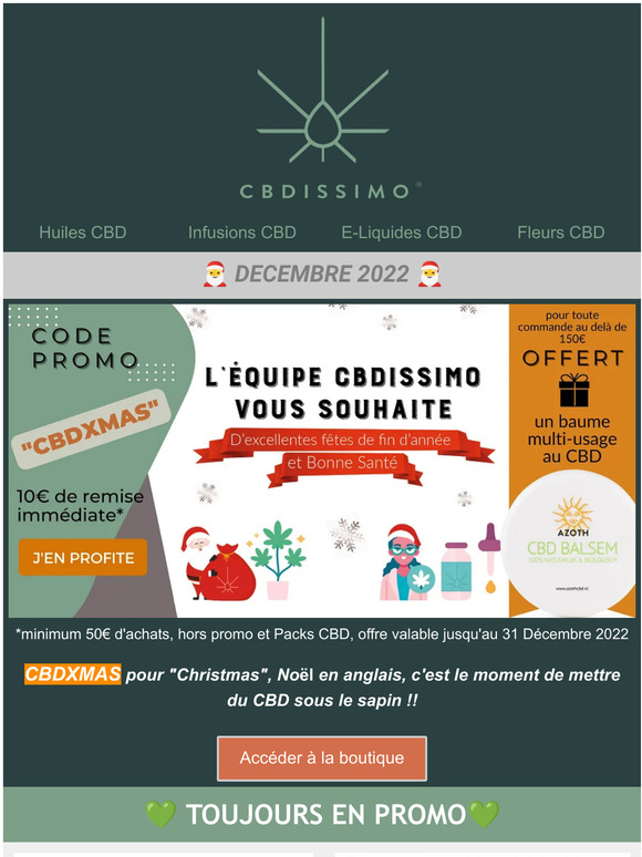 , XMAS is Coming 🎅 | Baume CBD Offert ! Chèque KDO 10€