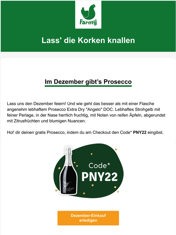 Dein Gratis-Prosecco im Dezember 🍾