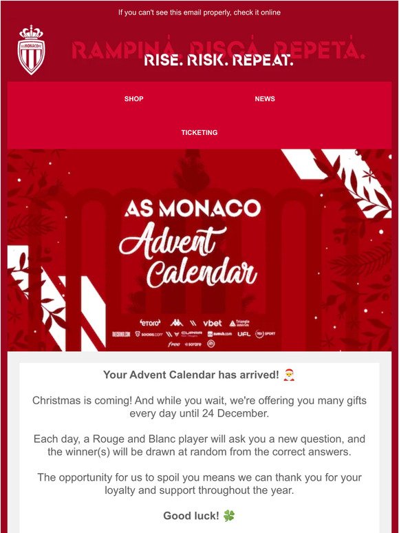 Christmas is coming! Find your Advent Calendar 🎅