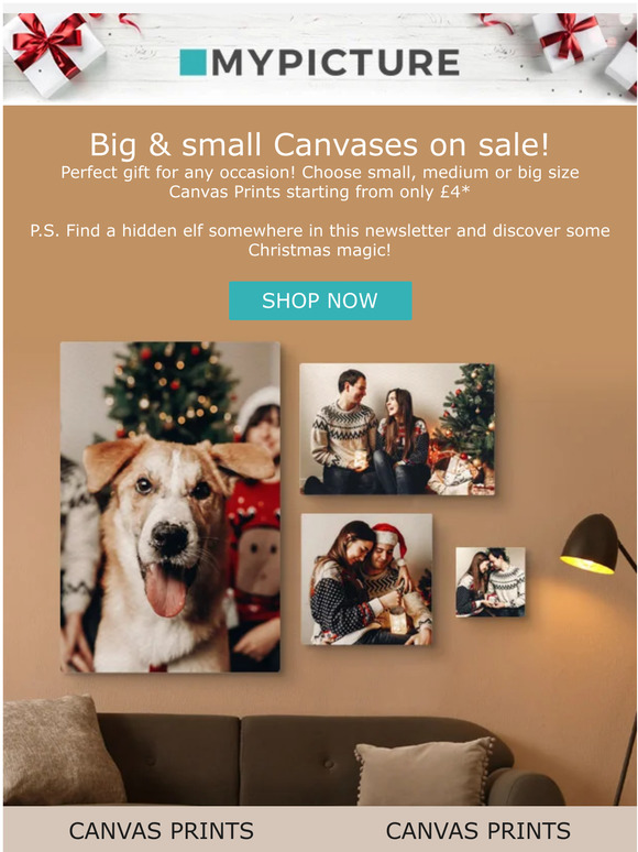 Wow! Canvas Prints from £4