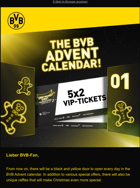 BVB Borussia Dortmund: Open The First Door Of The BVB Advent Calendar 🎄 ...