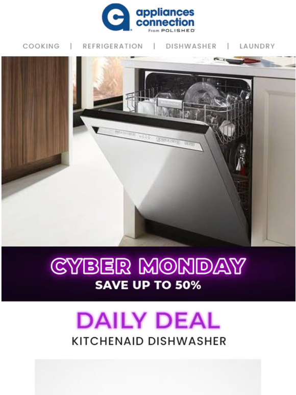 Cyber monday online dishwasher