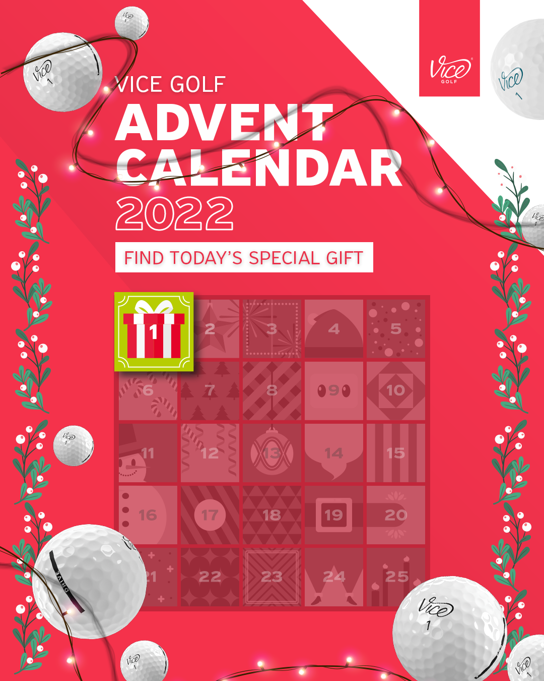 Vice Golf The VICE GOLF Advent Calendar 2022 Milled
