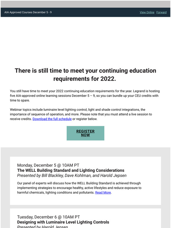 There is Still Time to Register