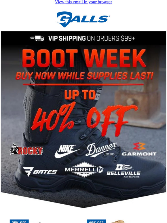 Galls 🥾Boot Week is still going strong! Milled