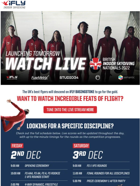 WATCH LIVE - British Indoor Skydiving Championships 2022