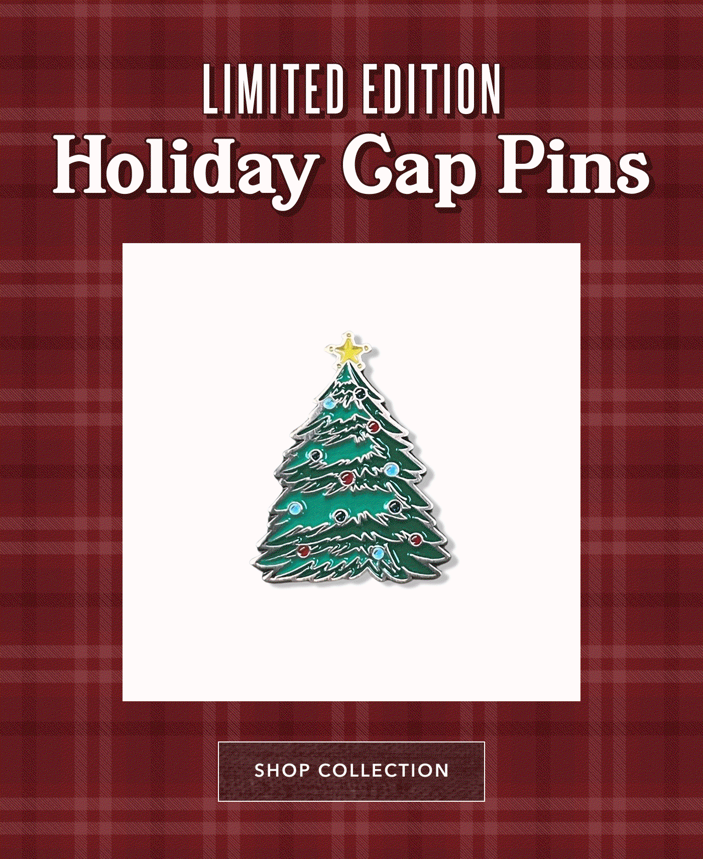 Limited Edition Holiday Cap Pins