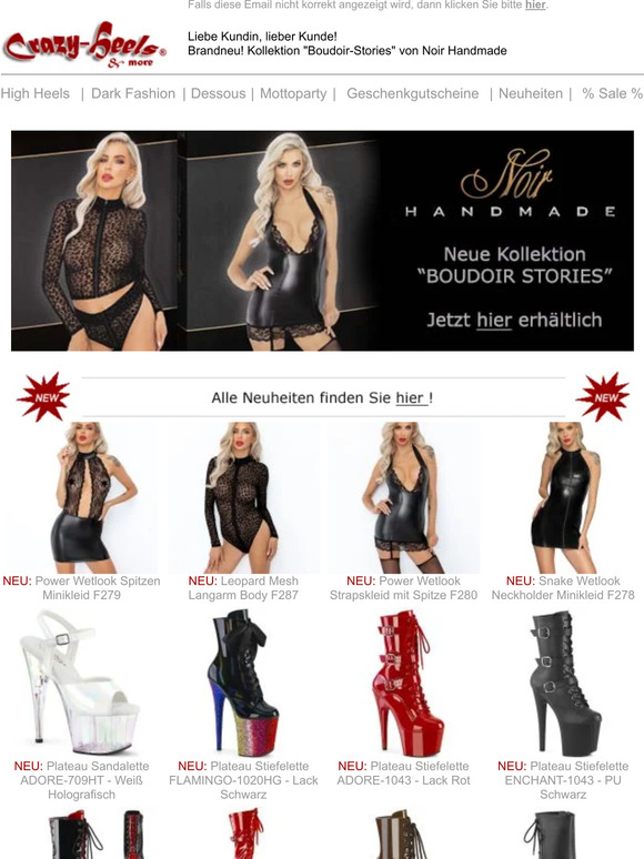 ❤️ Neue Kollektion "Boudoir-Stories" von Noir Handmade