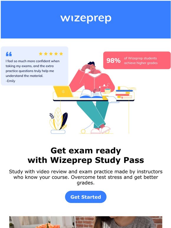 Get exam ready before finals with Wizeprep Study Pass