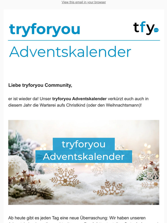 Unser Adventskalender ist wieder da