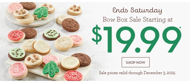 Ends Saturday - Bow Box Sale Starting At $19.99*