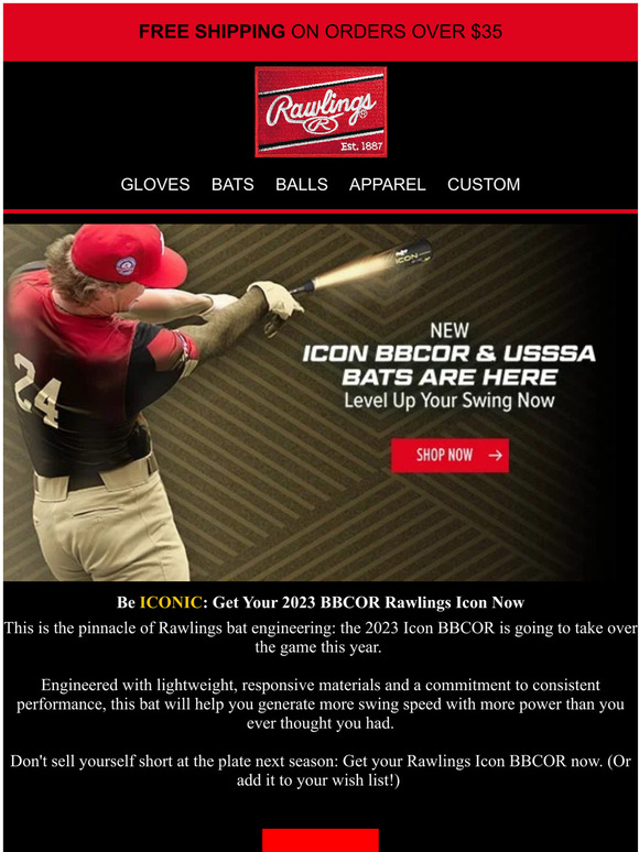 Rawlings The 2022 BBCOR Icon Drops TODAY 😱 Milled