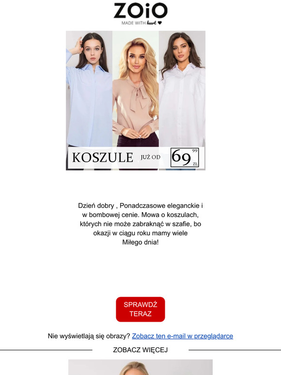 Ponadczasowe, eleganckie i niezbędne wówczas gdy musimy wyglądać odświętnie. A ceny już od 59,99zł